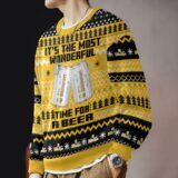 Hooktab It’s The Most Wonderful Time For A Bitburger Ugly Christmas Sweater