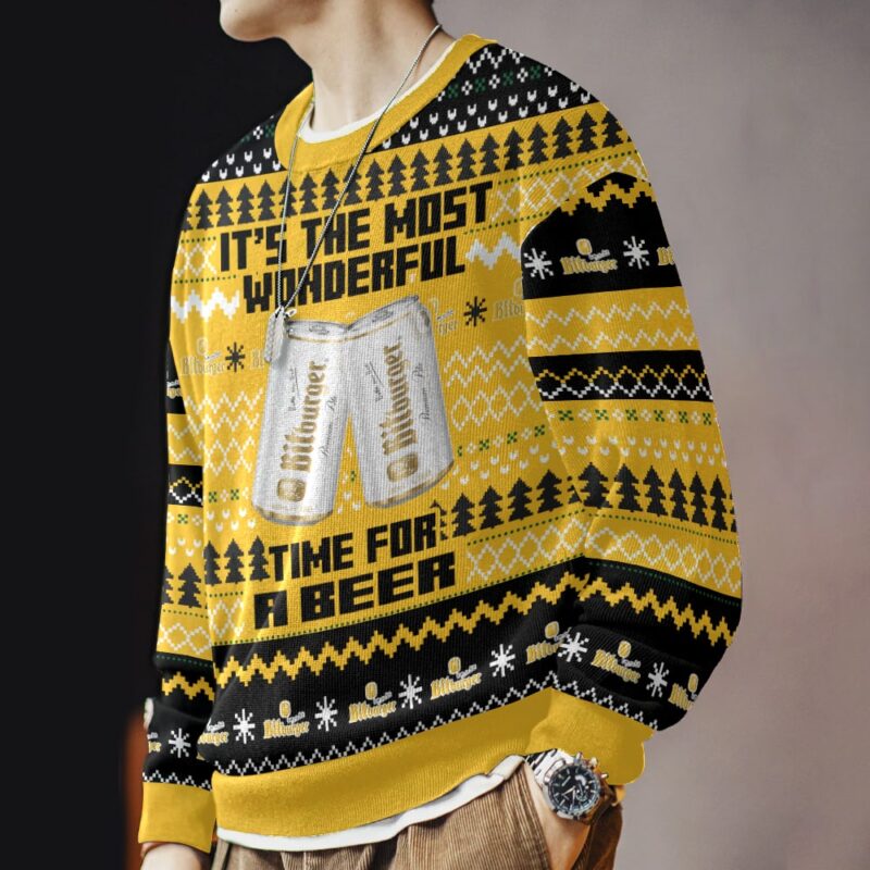 Hooktab It’s The Most Wonderful Time For A Bitburger Ugly Christmas Sweater Hooktab It’s The Most Wonderful Time For A Bitburger Ugly Christmas Sweater