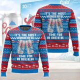 Hooktab It's The Most Wonderful Time For A Coors Light Beer Ugly Christmas Sweater