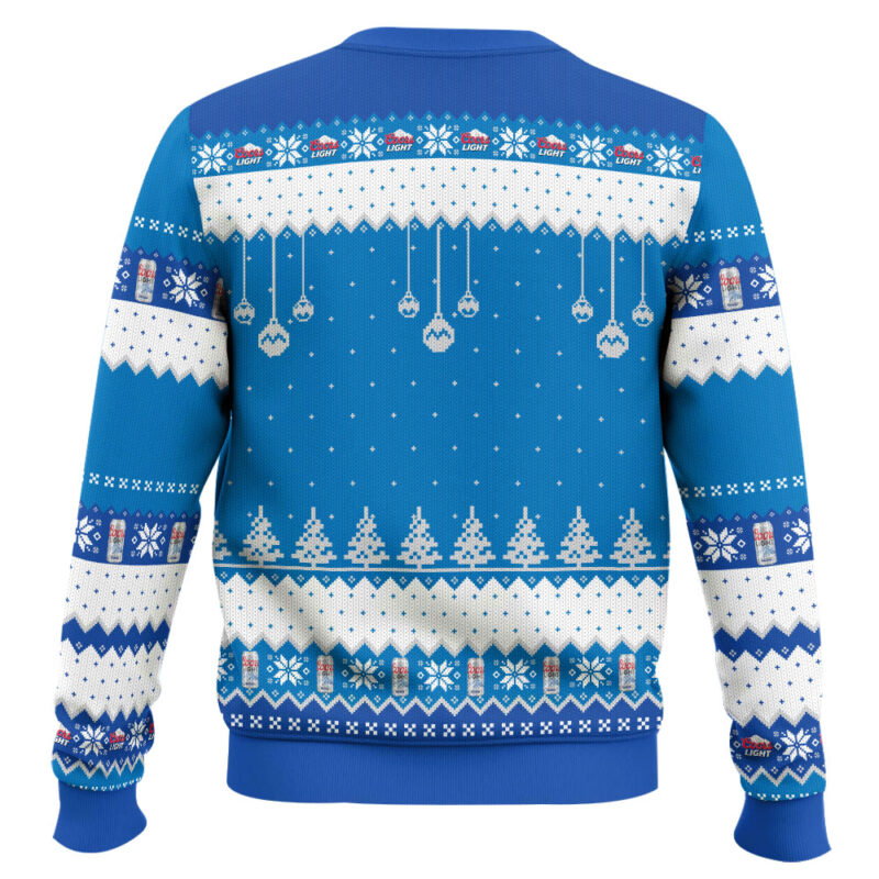 Hooktab It's The Most Wonderful Time For A Coors Light Ugly Christmas Sweater Hooktab It's The Most Wonderful Time For A Coors Light Ugly Christmas Sweater