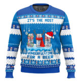 Hooktab It's The Most Wonderful Time For A Coors Light Ugly Christmas Sweater