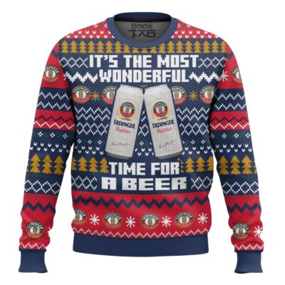 Hooktab It’s The Most Wonderful Time For A Erdinger Ugly Christmas Sweater