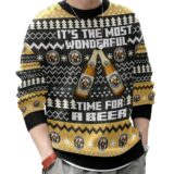 Hooktab It’s The Most Wonderful Time For A Franziskaner Ugly Christmas Sweater