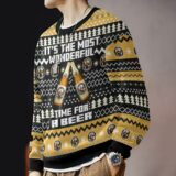 Hooktab It’s The Most Wonderful Time For A Franziskaner Ugly Christmas Sweater