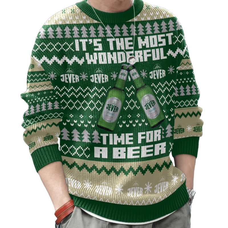 Hooktab It’s The Most Wonderful Time For A Jever Ugly Christmas Sweater Hooktab It’s The Most Wonderful Time For A Jever Ugly Christmas Sweater