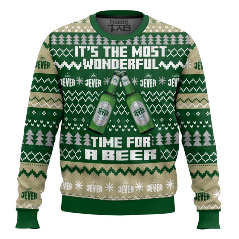 Hooktab It’s The Most Wonderful Time For A Jever Ugly Christmas Sweater