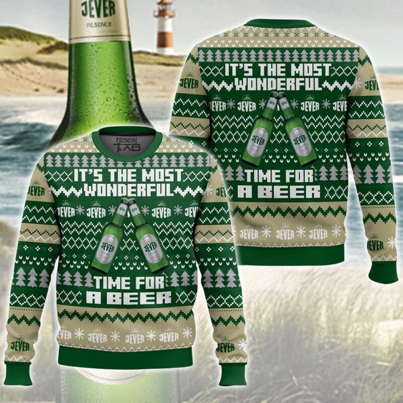 Hooktab It’s The Most Wonderful Time For A Jever Ugly Christmas Sweater Hooktab It’s The Most Wonderful Time For A Jever Ugly Christmas Sweater
