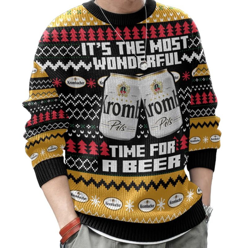 Hooktab It’s The Most Wonderful Time For A Krombacher Ugly Christmas Sweater Hooktab It’s The Most Wonderful Time For A Krombacher Ugly Christmas Sweater