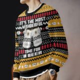 Hooktab It’s The Most Wonderful Time For A Krombacher Ugly Christmas Sweater