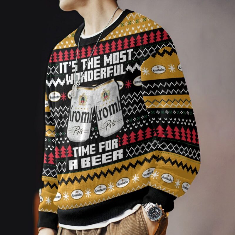 Hooktab It’s The Most Wonderful Time For A Krombacher Ugly Christmas Sweater Hooktab It’s The Most Wonderful Time For A Krombacher Ugly Christmas Sweater