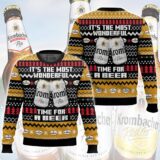 Hooktab It’s The Most Wonderful Time For A Krombacher Ugly Christmas Sweater