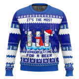 Hooktab It's The Most Wonderful Time For A Michelob Ultra Ugly Christmas Sweater