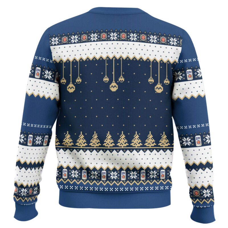 Hooktab It's The Most Wonderful Time For A Miller Lite Ugly Christmas Sweater Hooktab It's The Most Wonderful Time For A Miller Lite Ugly Christmas Sweater