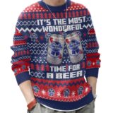 Hooktab It's The Most Wonderful Time For A Pabst Blue Ribbon Ugly Christmas Sweater