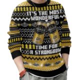Hooktab It’s The Most Wonderful Time For A Strongbow Ugly Christmas Sweater
