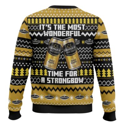 Hooktab It’s The Most Wonderful Time For A Strongbow Ugly Christmas Sweater