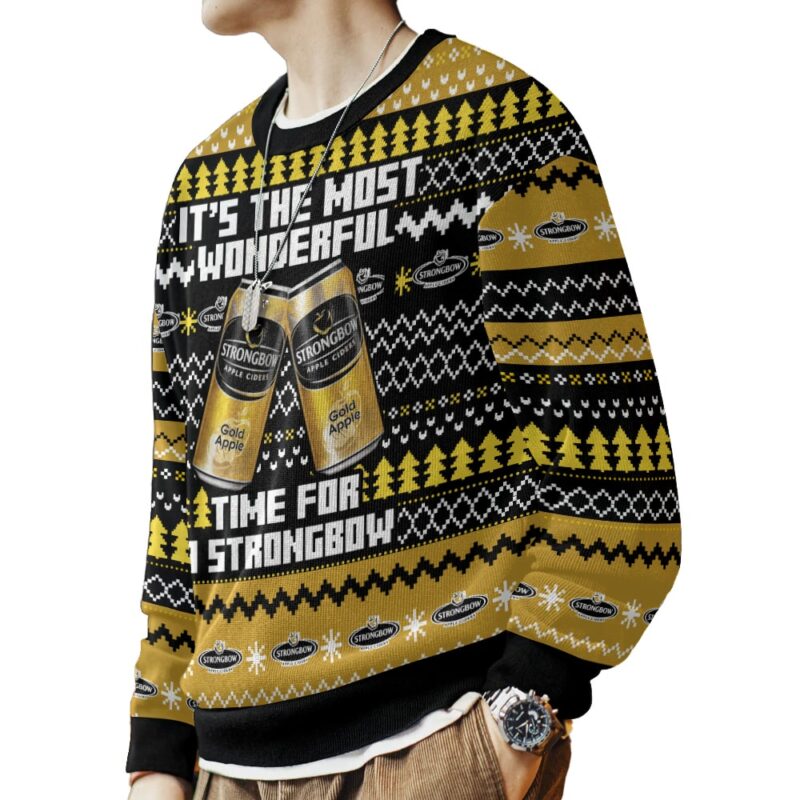 Hooktab It’s The Most Wonderful Time For A Strongbow Ugly Christmas Sweater Hooktab It’s The Most Wonderful Time For A Strongbow Ugly Christmas Sweater