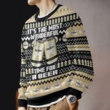 Hooktab It’s The Most Wonderful Time For A Warsteiner Ugly Christmas Sweater