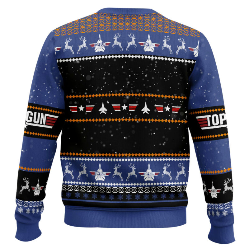 Hooktab I'ts Time Top Gun Ugly Christmas Sweater Hooktab I'ts Time Top Gun Ugly Christmas Sweater