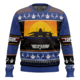 Hooktab I'ts Time Top Gun Ugly Christmas Sweater