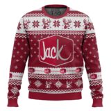 Hooktab Jack In The Box Fast Food Ugly Christmas Sweater