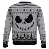 Hooktab Jack Skellington Face Ugly Christmas Sweater