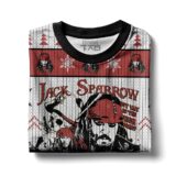 Hooktab Jack Sparrow Pirates Of The Caribbean Ugly Christmas Sweater