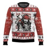 Hooktab Jack Sparrow Pirates Of The Caribbean Ugly Christmas Sweater