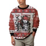 Hooktab Jack Sparrow Pirates Of The Caribbean Ugly Christmas Sweater