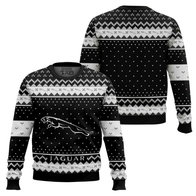 Hooktab Jaguar Ugly Christmas Sweater Hooktab Jaguar Ugly Christmas Sweater