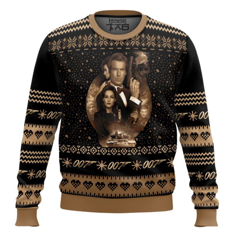 Hooktab James Bond 007 Ugly Christmas Sweater