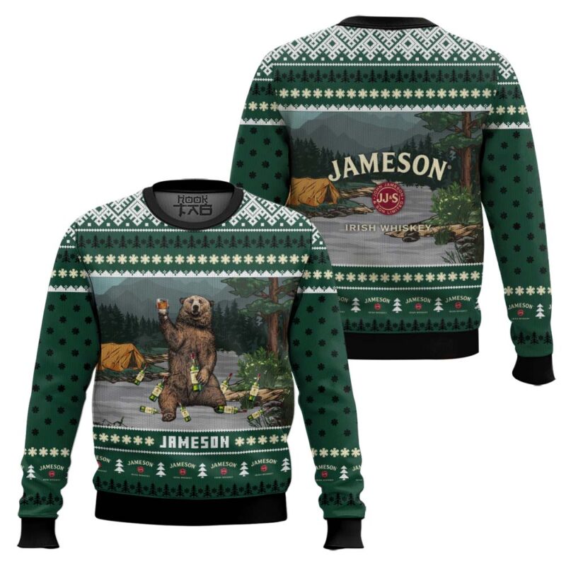 Hooktab Jameson Bear Ugly Christmas Sweater Hooktab Jameson Bear Ugly Christmas Sweater