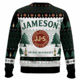 Hooktab Jameson Blended Whiskey Ugly Christmas Sweater