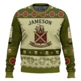 Hooktab Jameson Irish Whiskey Sine Metu Ugly Christmas Sweater