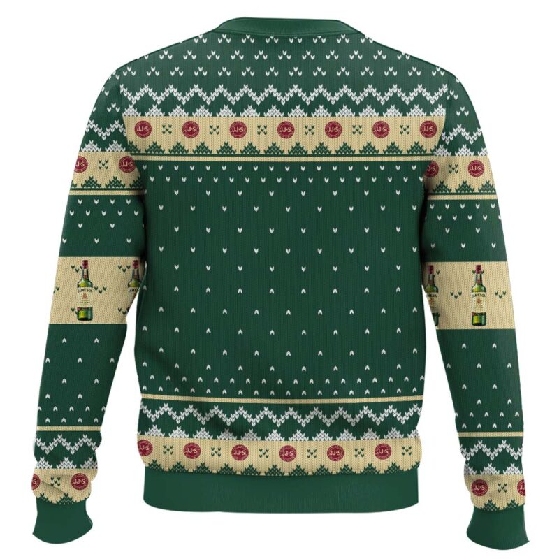 Hooktab Jameson Irish Whiskey Ugly Christmas Sweater Hooktab Jameson Irish Whiskey Ugly Christmas Sweater