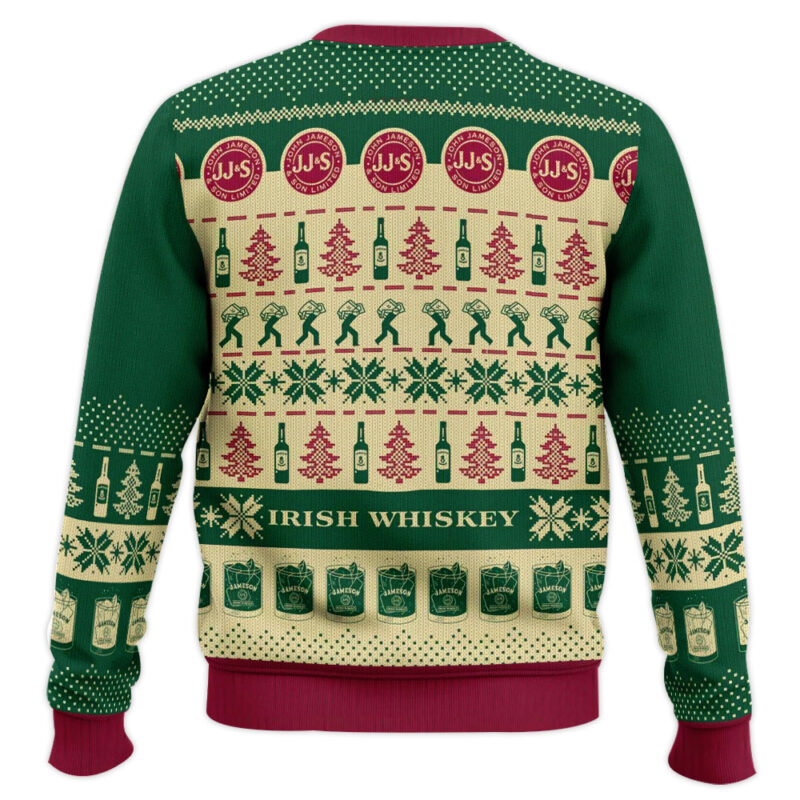 Hooktab Jameson Irsh Blended Whiskey Ugly Christmas Sweater Hooktab Jameson Irsh Blended Whiskey Ugly Christmas Sweater