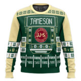 Hooktab Jameson Whiskey - Custom Name Ugly Christmas Sweater