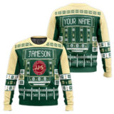 Hooktab Jameson Whiskey - Custom Name Ugly Christmas Sweater