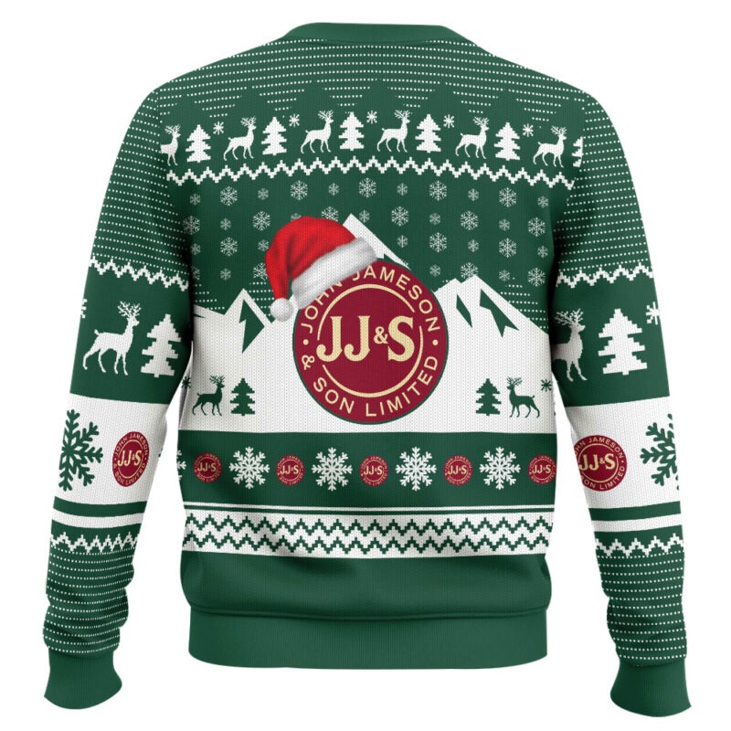 Hooktab Jameson Whiskey Ugly Christmas Sweater Hooktab Jameson Whiskey Ugly Christmas Sweater