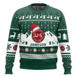 Hooktab Jameson Whiskey Ugly Christmas Sweater