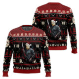 Hooktab Jason Voorhees Firday The 13th Ugly Christmas Sweater