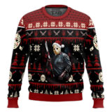 Hooktab Jason Voorhees Firday The 13th Ugly Christmas Sweater