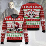 Hooktab Jason Voorhees Have A Killer Day Friday The 13th Ugly Christmas Sweater