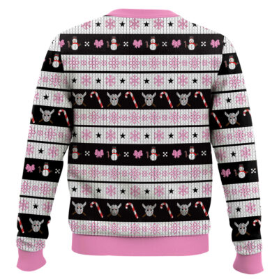 Hooktab Jason Voorhees Pink Heart Friday The 13th Ugly Christmas Sweater