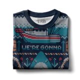 Hooktab Jaws We're Gonna Need A Bigger Boat Ugly Christmas Sweater