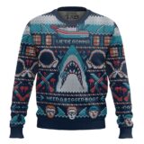 Hooktab Jaws We're Gonna Need A Bigger Boat Ugly Christmas Sweater