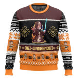 Hooktab Jedi Obi-wan Kenobi Star Wars Ugly Christmas Sweater