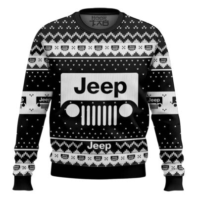Hooktab Jeep Ugly Christmas Sweater