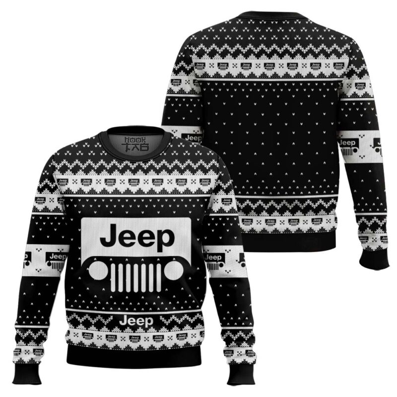 Hooktab Jeep Ugly Christmas Sweater Hooktab Jeep Ugly Christmas Sweater