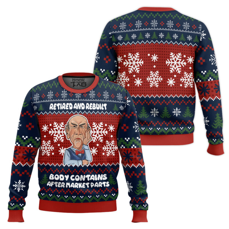 Hooktab Jeff Dunham Retired And Rebuilt Ugly Christmas Sweater Hooktab Jeff Dunham Retired And Rebuilt Ugly Christmas Sweater